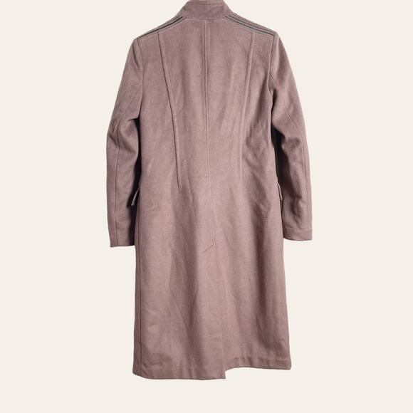 Badgley Mischka Women's Trinity Wool Blend Epaulette Double Breasted Coat Size S - Picture 8 of 12